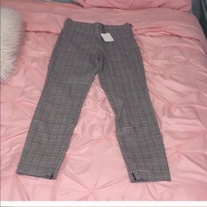 ZARA plaid pants size Large